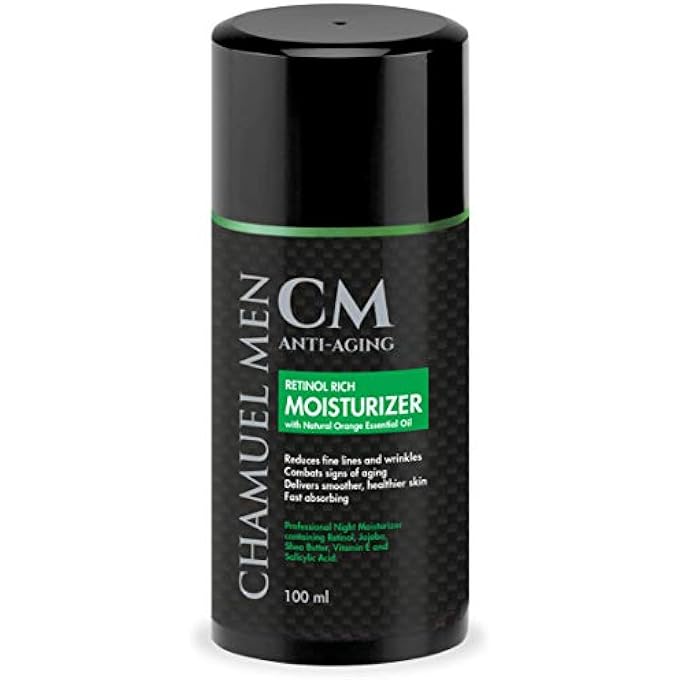 Chamuel Men MEN'S ANTI AGING FACE CREAM WITH 2. 5 PERCENT RETINOL- FACE MOISTURIZER RETINOL CREAM- REDUCE FACE & EYE WRINKLES, RESTORE AND MAINTAIN A YOUTHFUL APPEARANCE WHILE YOU SLEEP. D RESULTS - Image 1